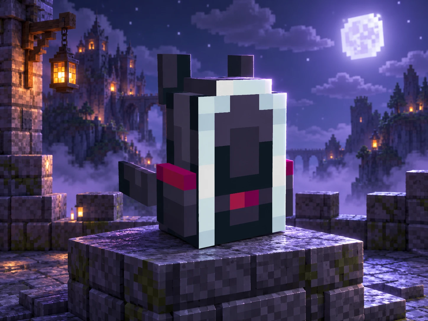Arte de apresentação da skin digital de mochila Eclipse