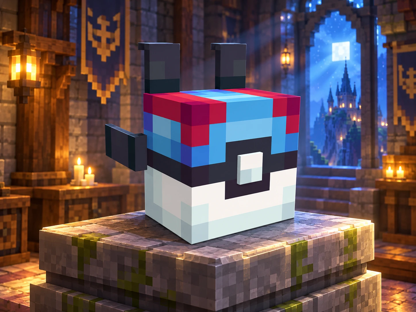 Arte de apresentação da skin digital de mochila Esfera Safira