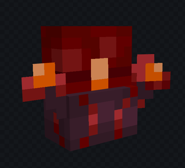 Visual real da skin de mochila Bosque Carmesim
