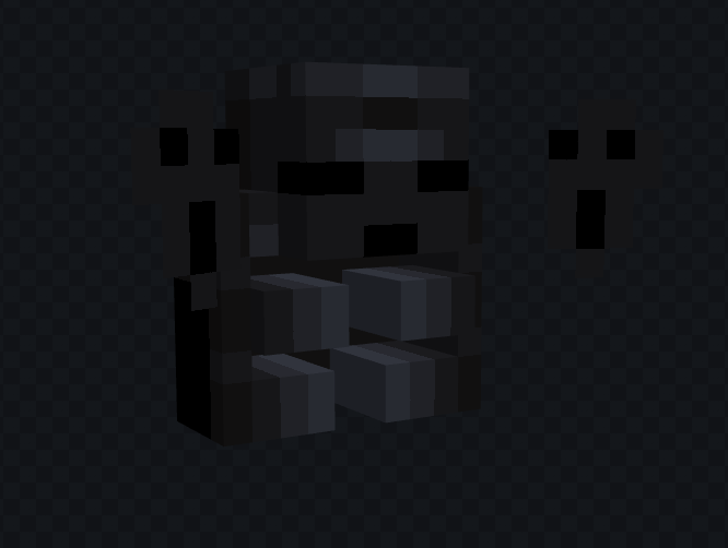 Visual real da skin de mochila Soberana Sombria