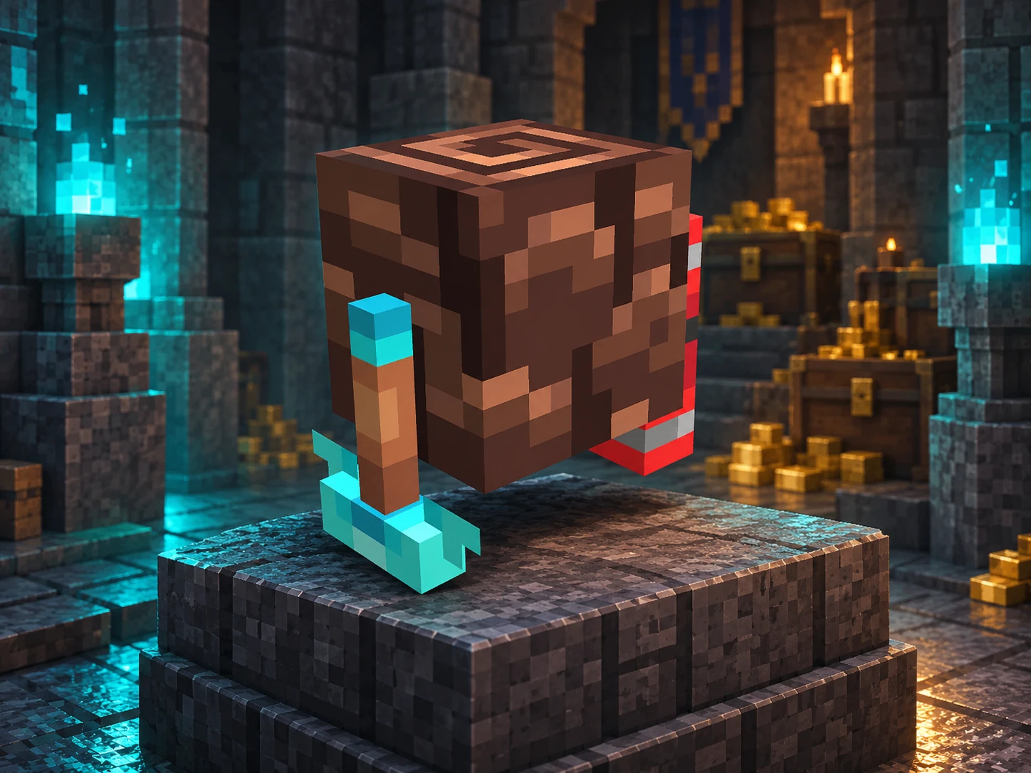 Arte de apresentação da skin digital de mochila Relicário Abissal