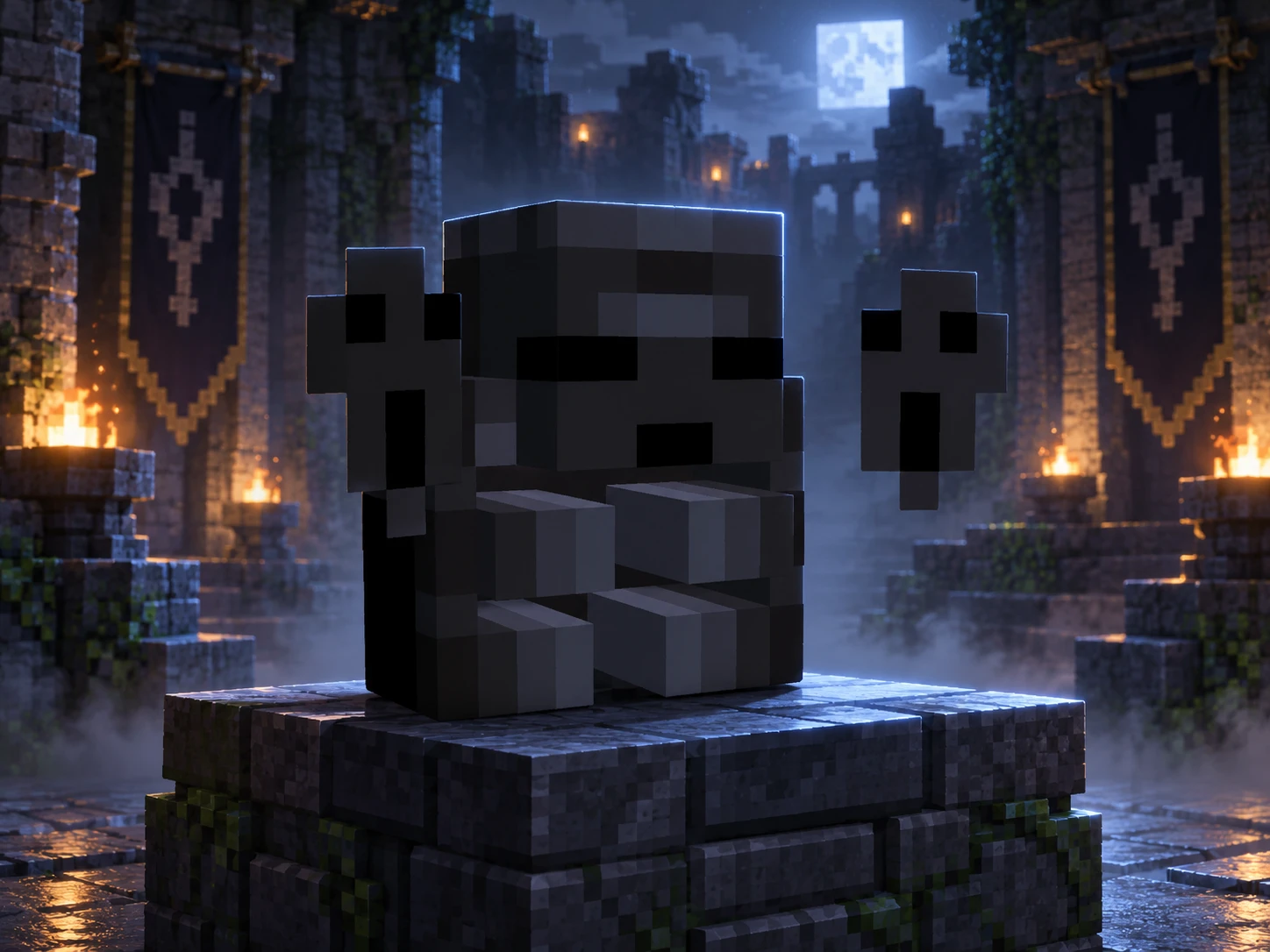 Arte de apresentação da skin digital de mochila Soberana Sombria