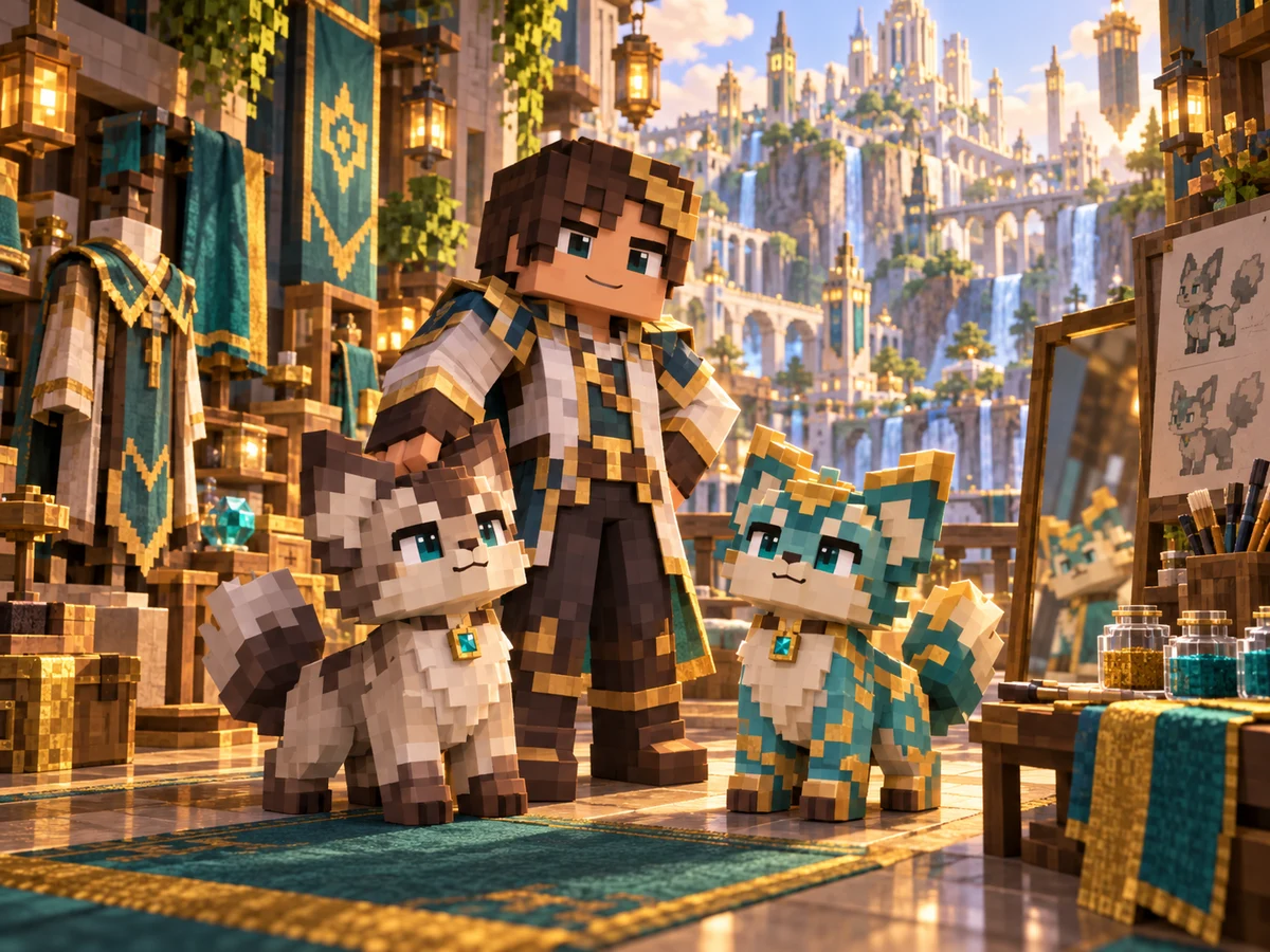 Duas aparências ilustrativas de uma mesma criatura de fantasia