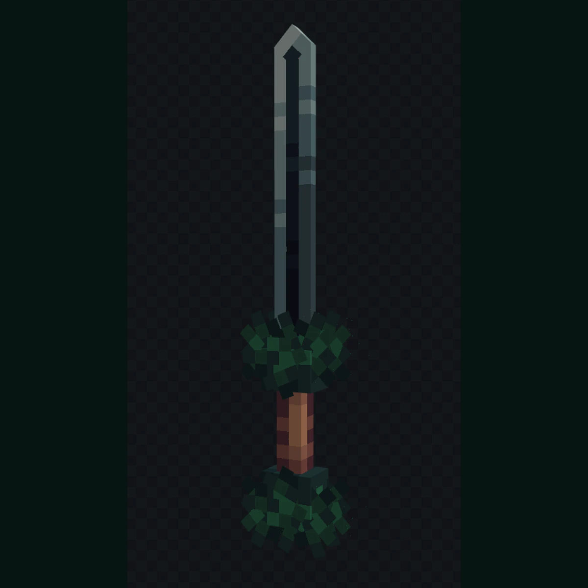 Visual real de Espada da Árvore em Arceum