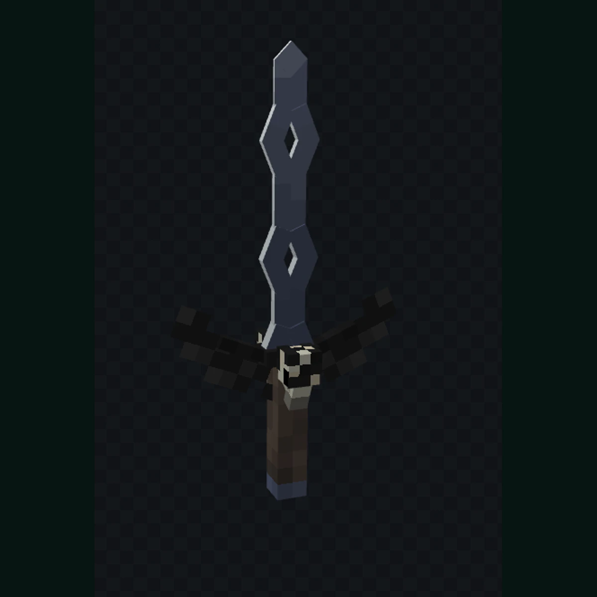 Visual real de Espada do Corvo em Arceum
