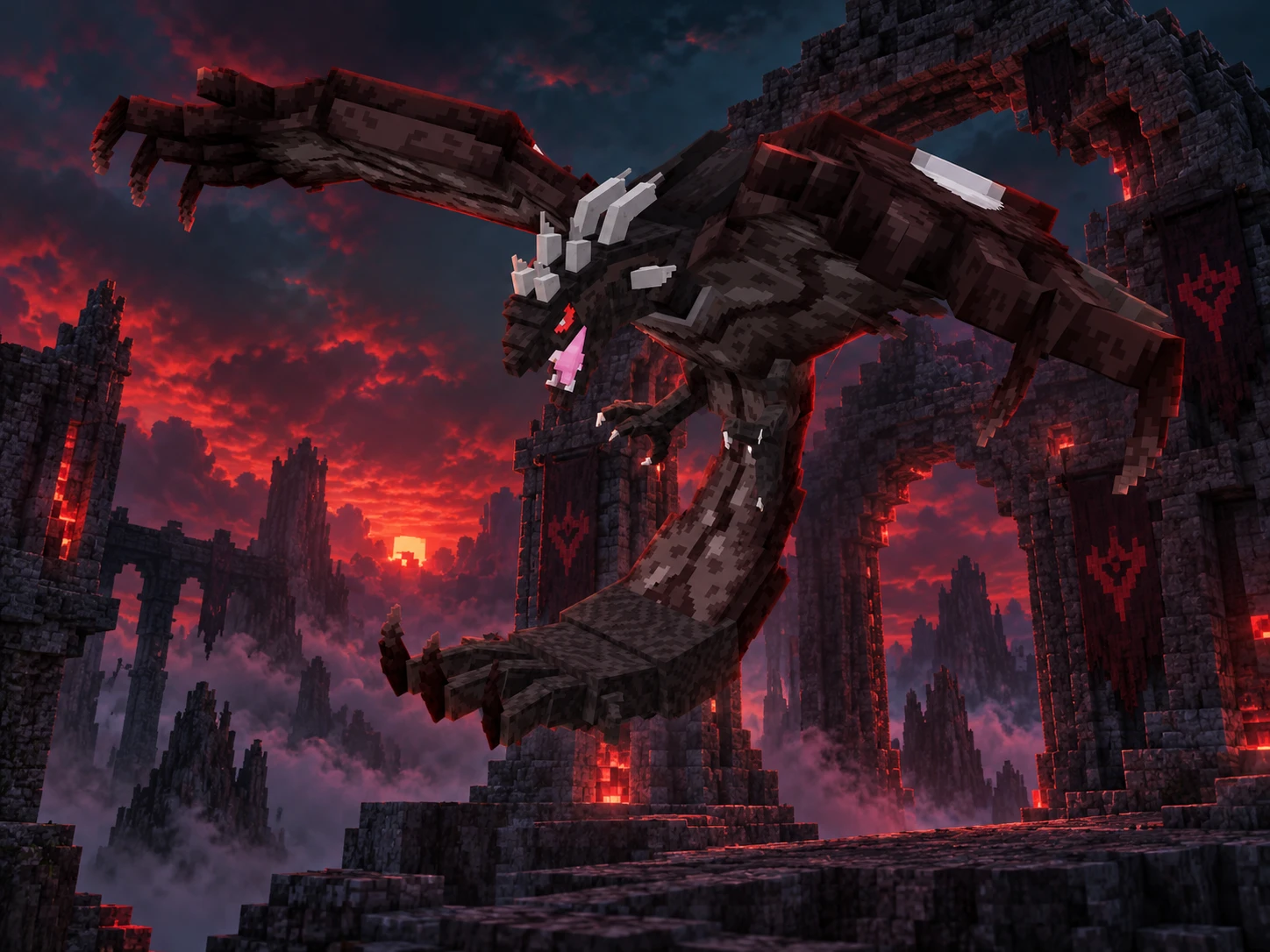 Cena ilustrativa de Dark Yveltal, aparência personalizada de Yveltal