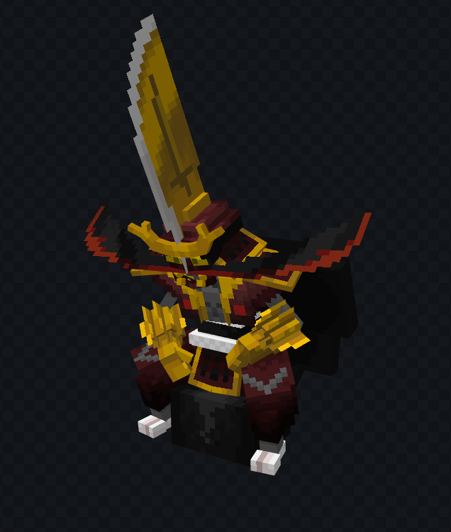 Print real da aparência KingSamurai